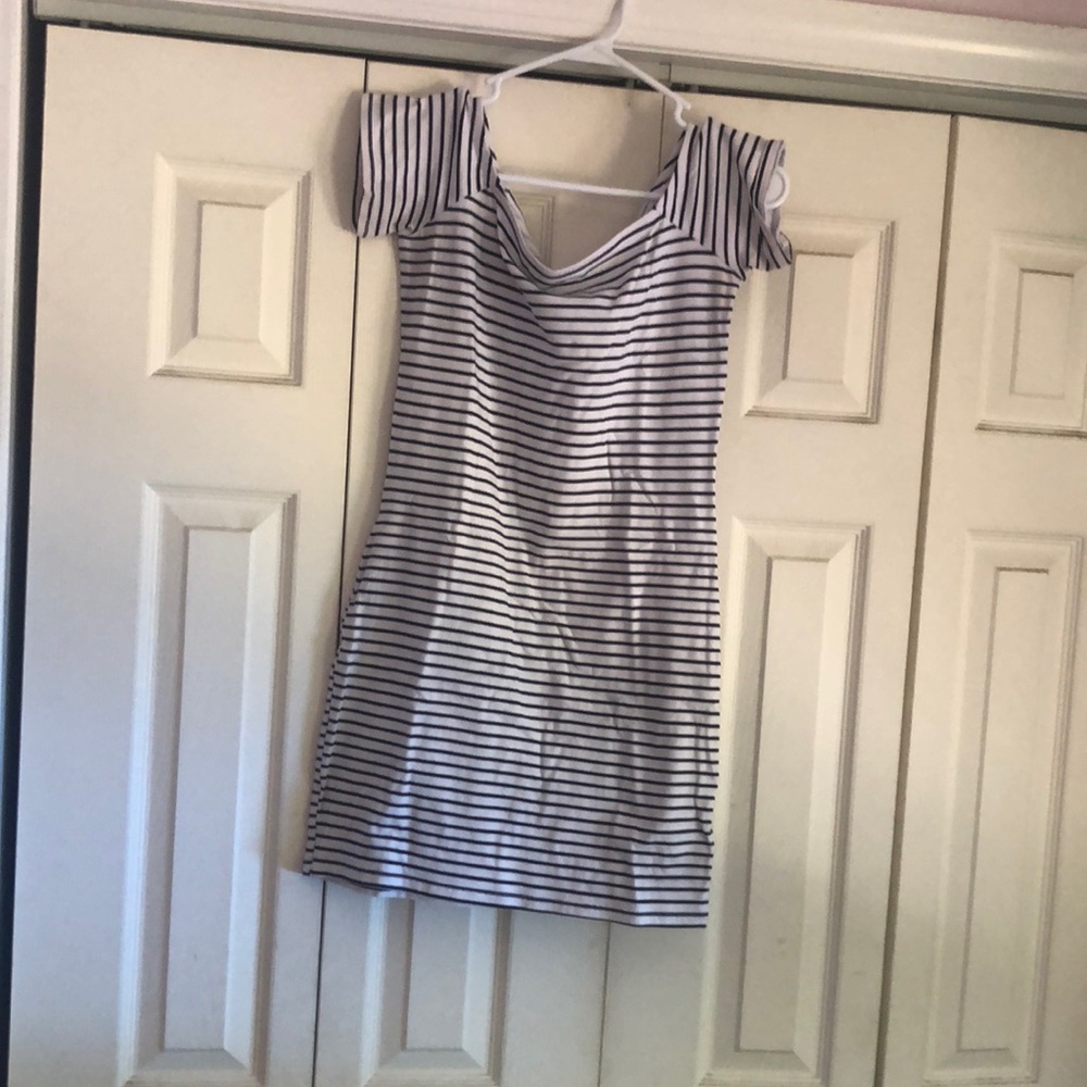 Woman’s fitted mini dress